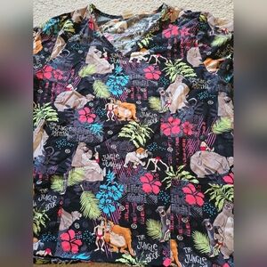 🌈Disney The Jungle Book Scrub Top – Size Large